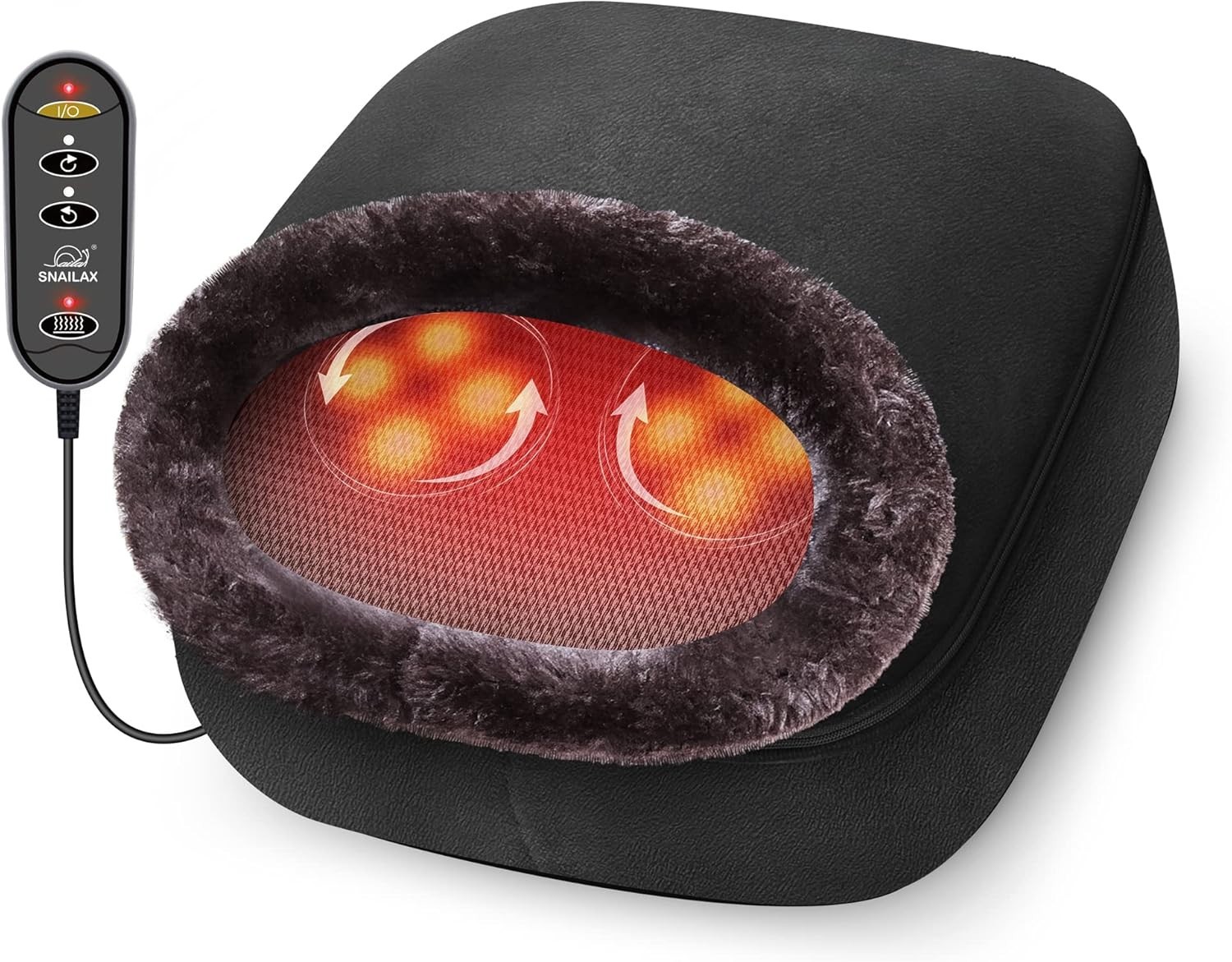 Shiatsu Foot Warmer with Heat – Compact Electric Massage for Full Body Relief
