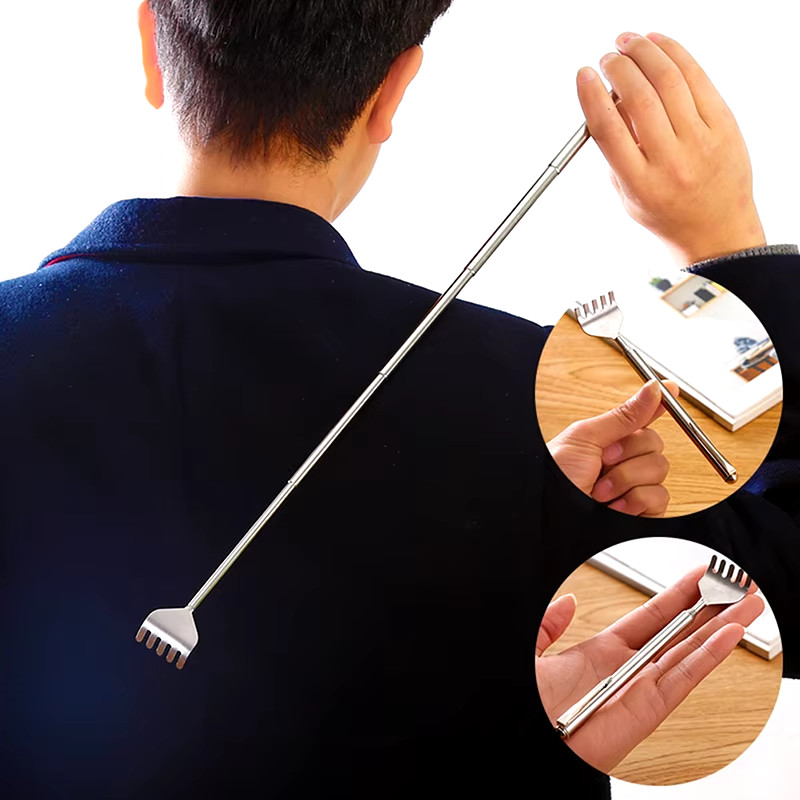 1Pcs Portable Adjustable Extendable Telescopic Back Scraper Backbone Scratch