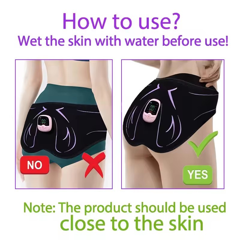Electric EMS Muscle Stimulator Hips Trainer USB Rechargeable Fitness Device
