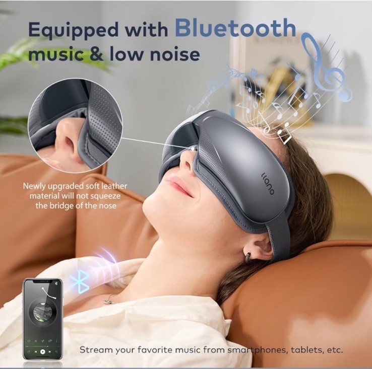 llano Eye Massager LL-EM004 – Light Grey, NEW Sealed