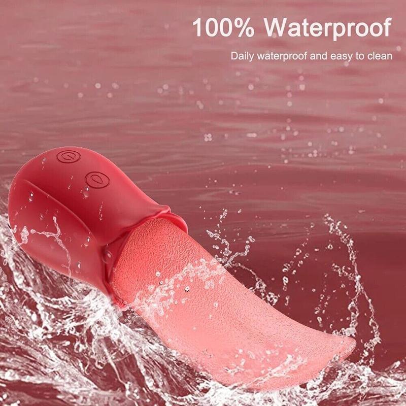 Tongue Powerful Massager Full Body Stimulation Licking Massage Wand Women Men US