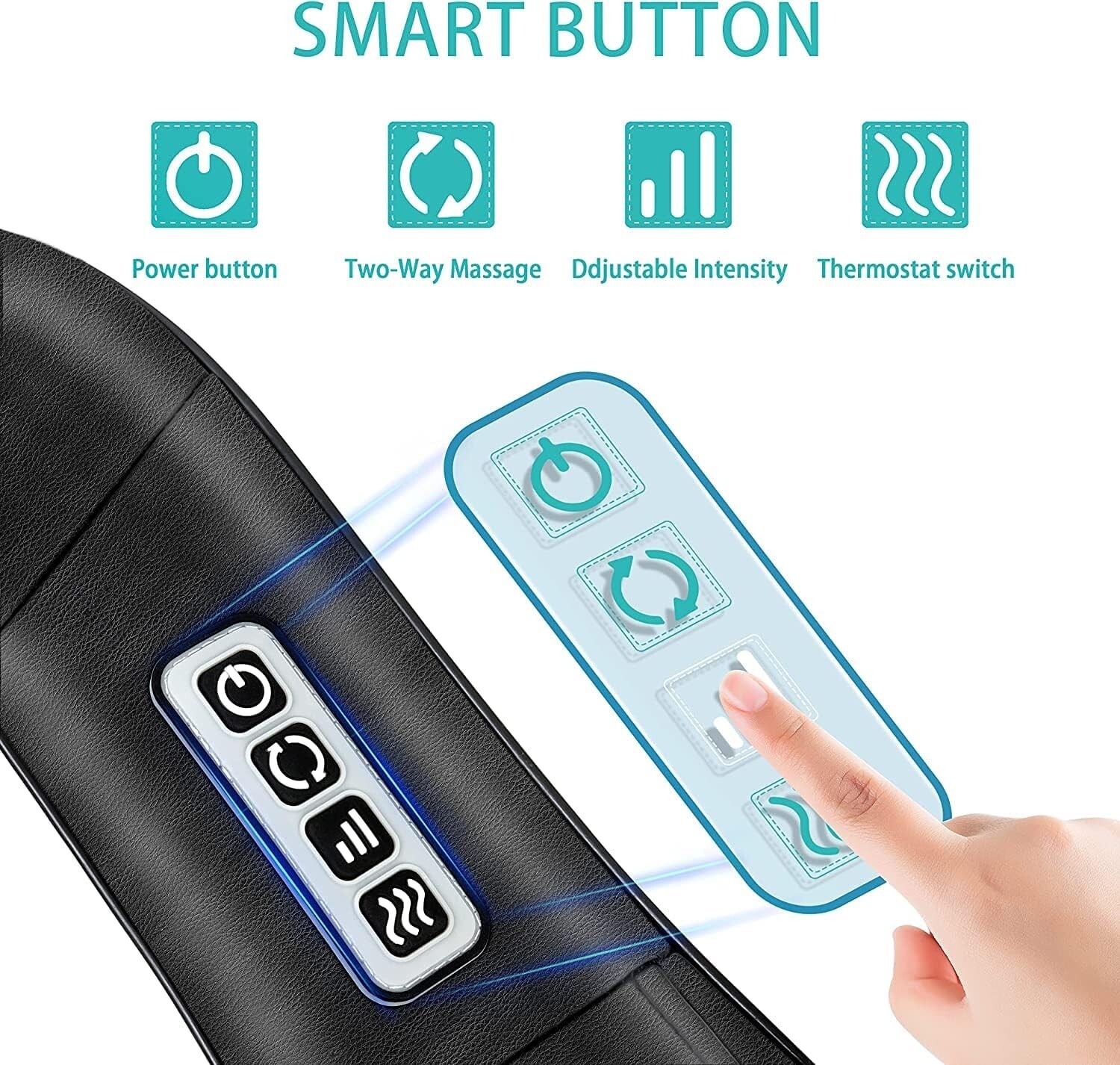 AERLANG Shiatsu Back and Neck Massager, Back Massager Deep Tissue Kneading Massa