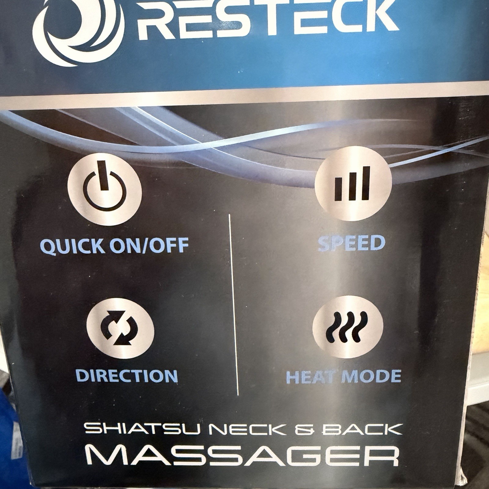 RESTECK Shiatsu Heated Neck/Back Massager with Carry Bag – NEW SEALED