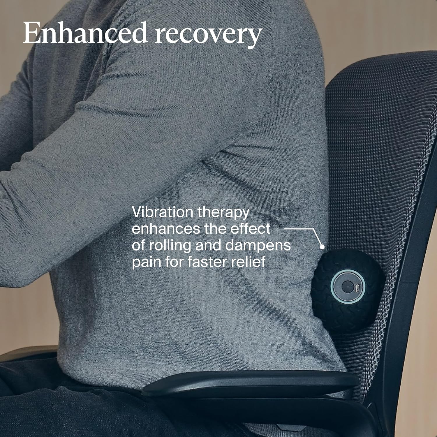 Therabody WaveSolo Handheld Bluetooth Massage Device QuietRoll Technology