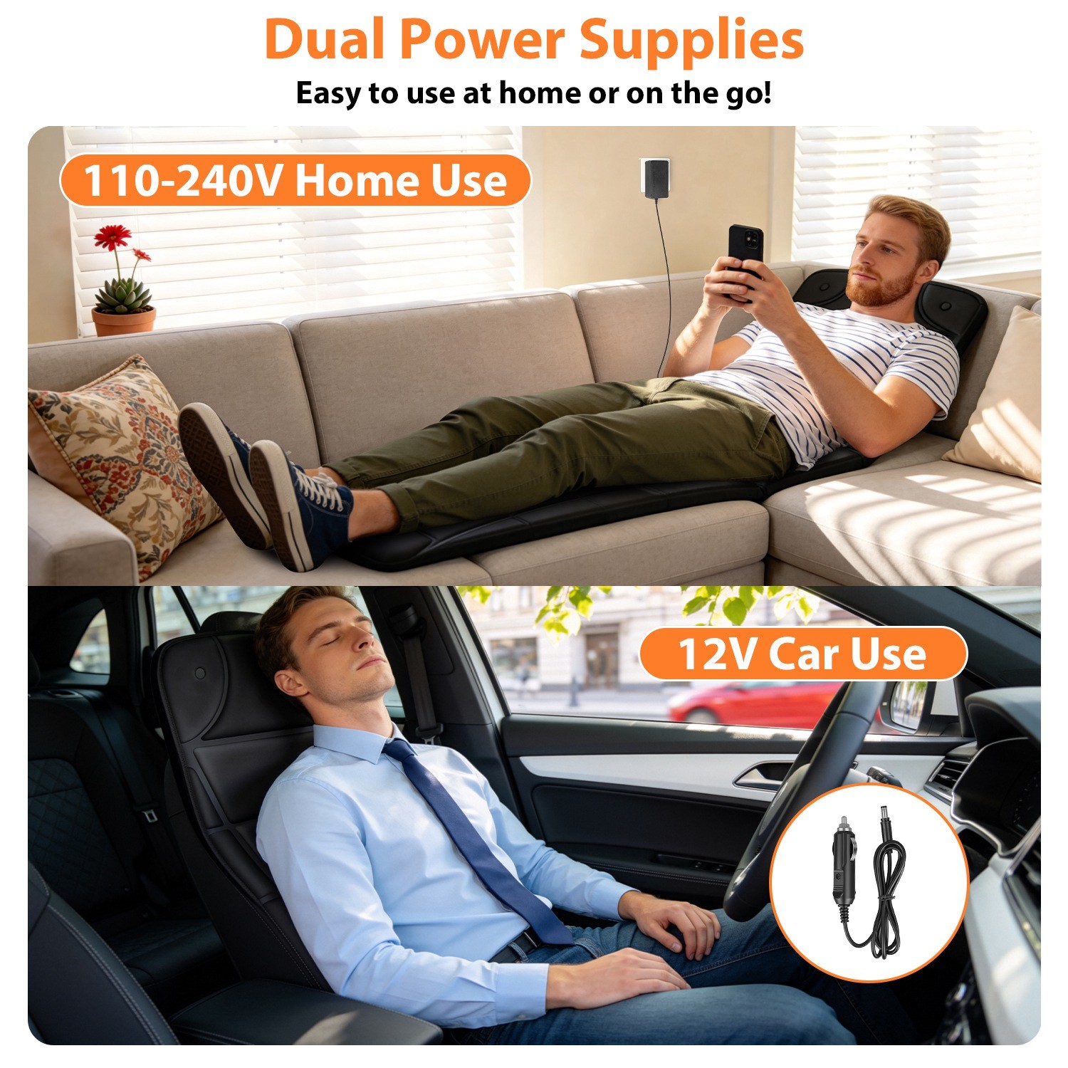 9 Modes Full Body Massage Mat with Heat Vibration Pad Electric Heated Massager