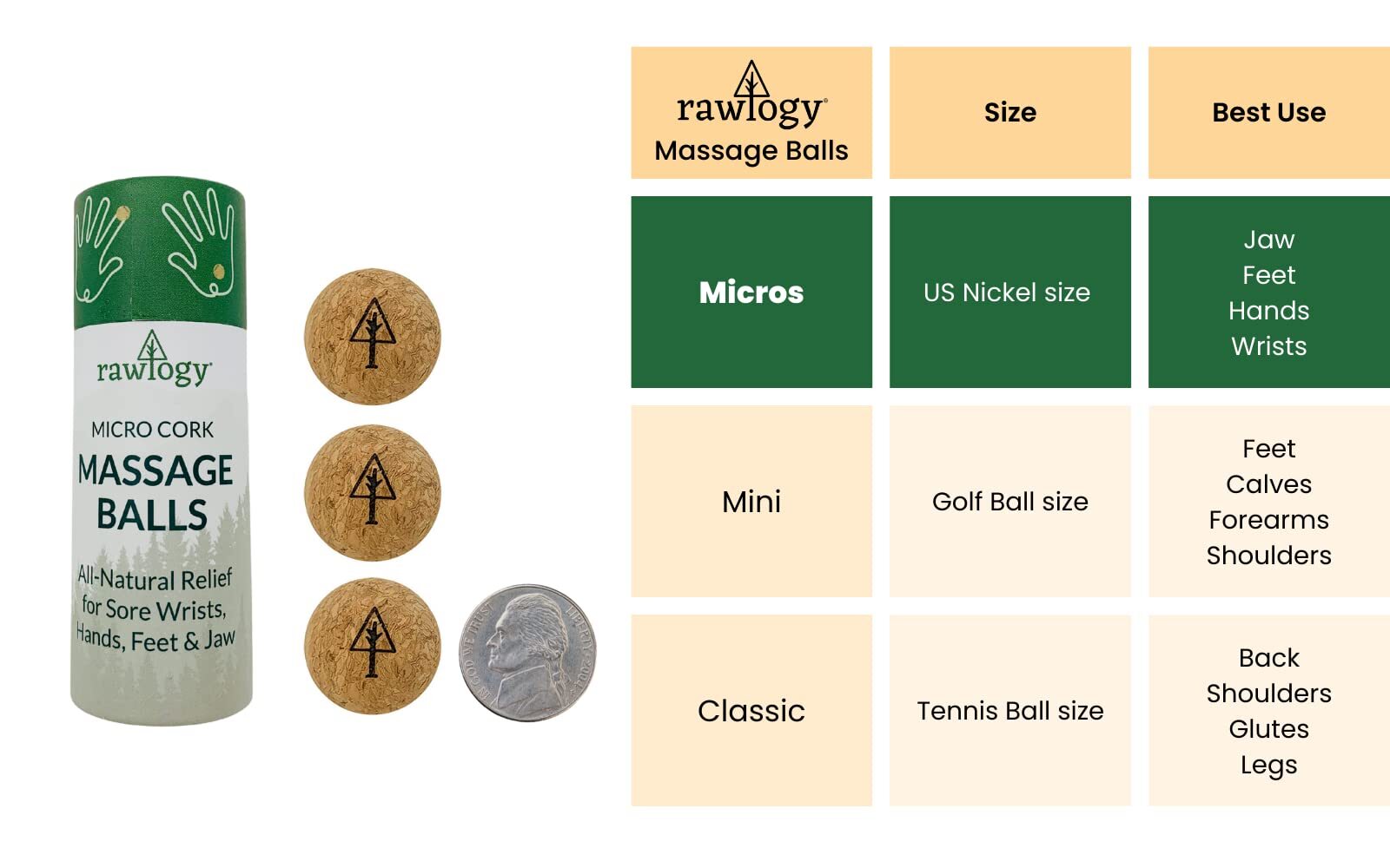 Travel Cork Massage Ball | Lightweight, Sustainable Alternative to Lacrosse B…