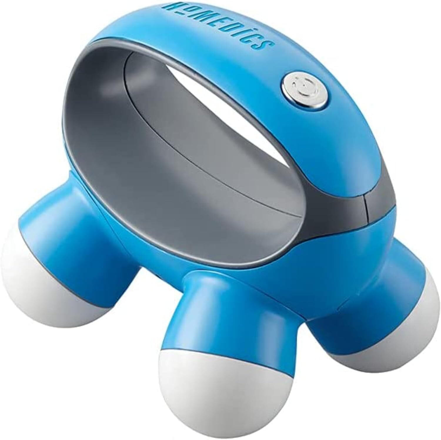 Homedics, Quatro Mini Hand-Held Massager with Hand Grip, Battery Operated.