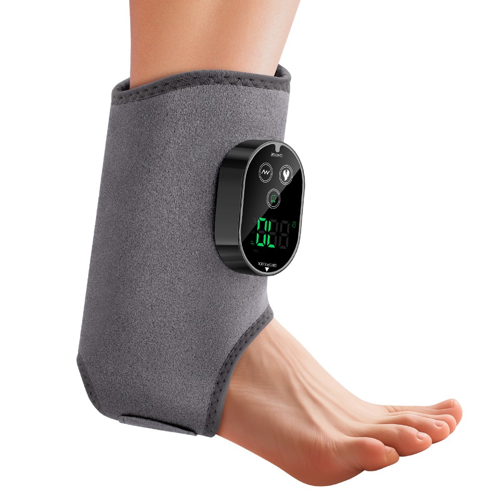 2 Pack Electric Foot Ankle Massager Pain Relief 6 Heat Levels, 3 Vibration Modes