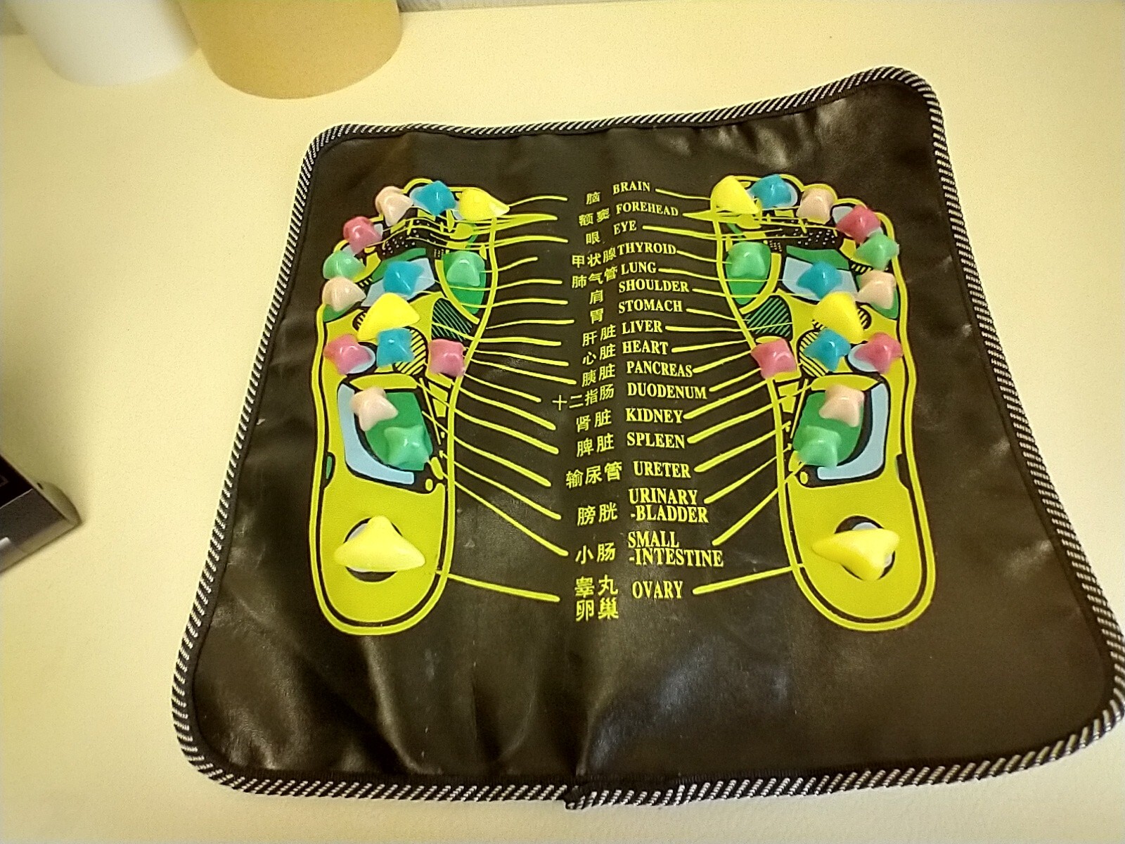 Reflexology Foot Massage Pad Cobblestone Massager Mat Pain Relief Health3/2/24 T