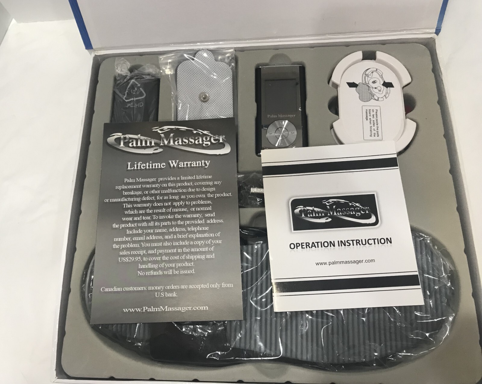 New NRG Palm Massager Digital Therapy Limited Edition Combo Set With Shoes