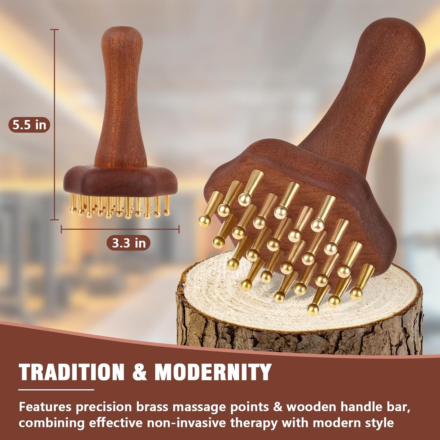 Wood Therapy Massage Tool, Lymphatic Drainage & Anti Cellulite Massager for Body