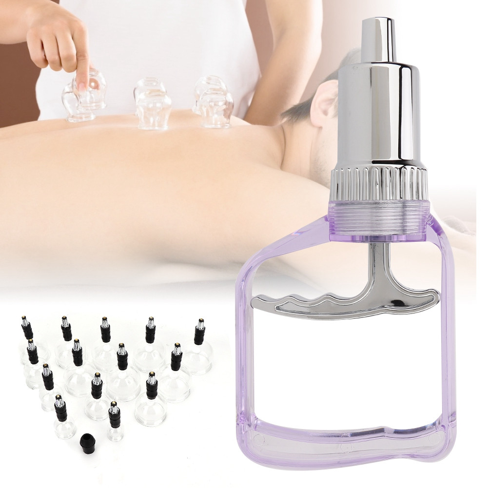 14pcs Suction Cups Jar Vacuum Cupping Set Massager Therapy Cupping Tools