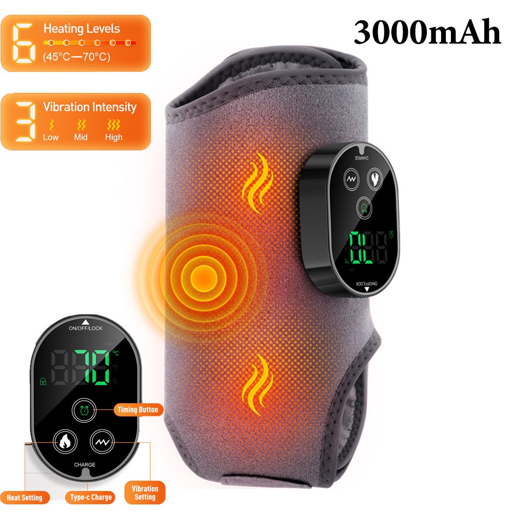 Electric Ankle Massager Thermal Ankle Brace Relaxation Treatment Foot Massager