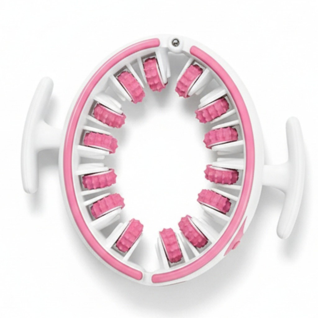 3 in 1 Cellulite Manual Body Massage Roller, Gentle Relaxation Home Spa ~ NEW