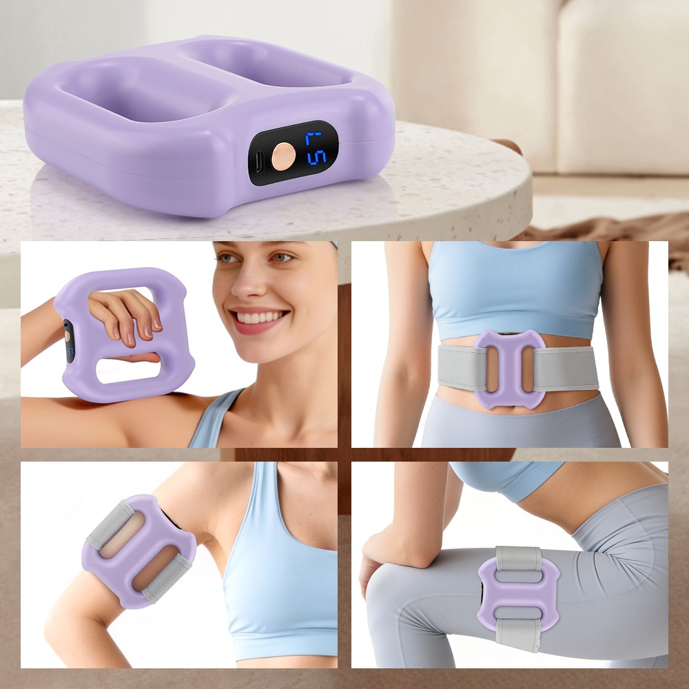Handheld Fascial Massage Ring Deep Tissue Slimming Belt Vibration Body Shaping