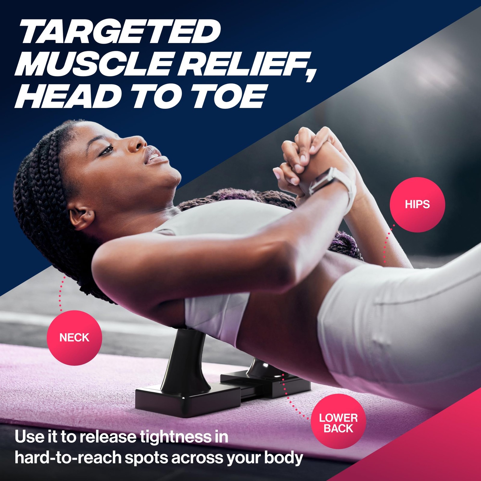 Optimized Athletics – Fully Adjustable Tool for Hip Flexor, Neck, Illiacus, B…