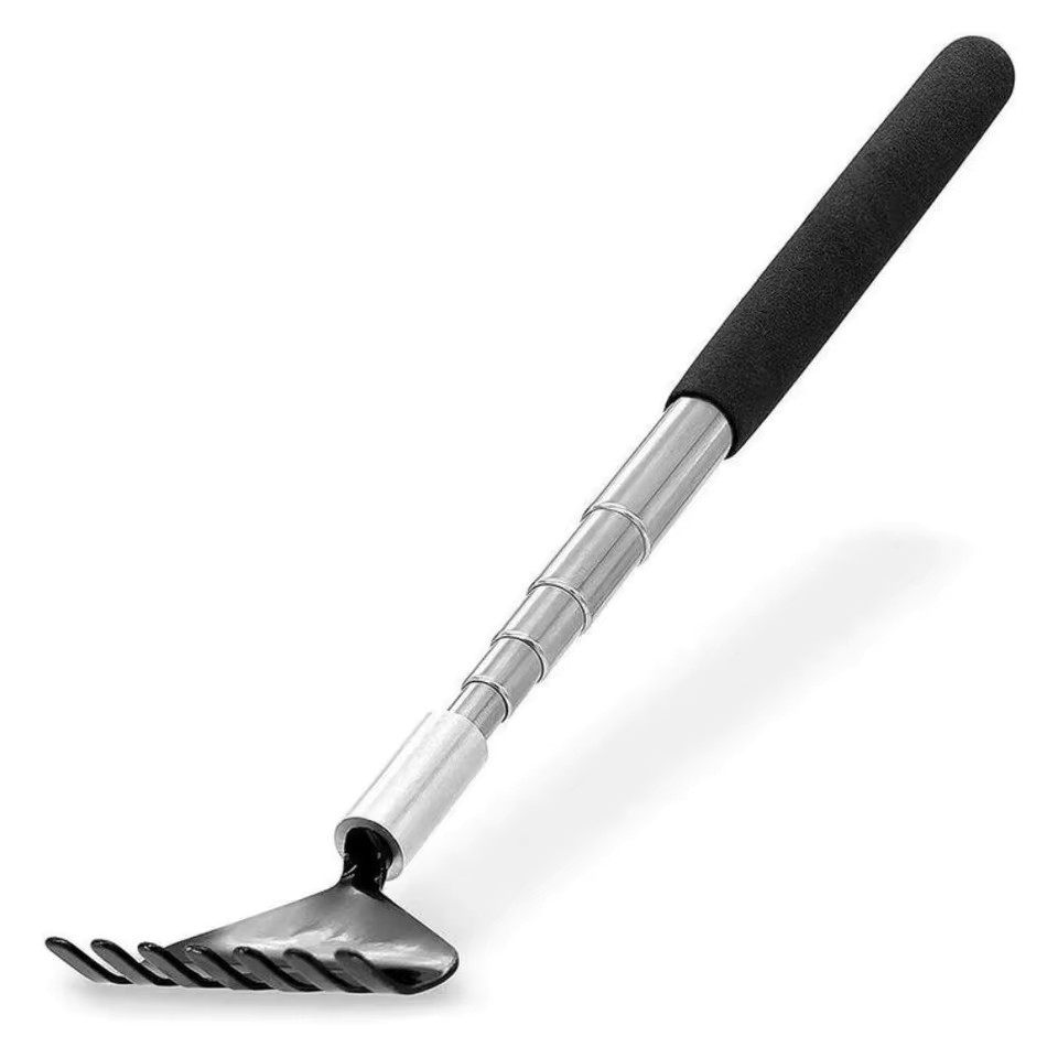 Telescopic Back Scratcher and Back Massager, Stainless Steel Metal Tool with …