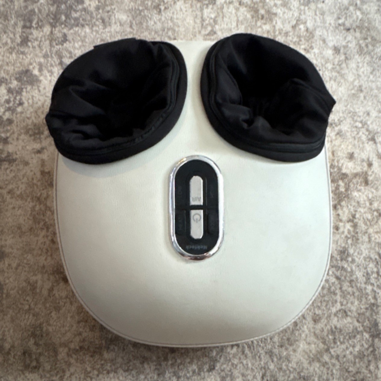 Electric Foot Massage Machine White Black Plastic Fabric for Foot