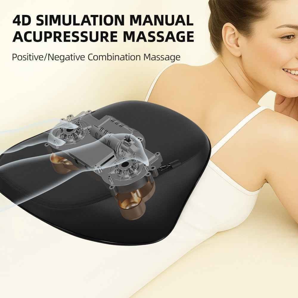 Smart Heated Massage Cushion for Neck, Back & Shoulders