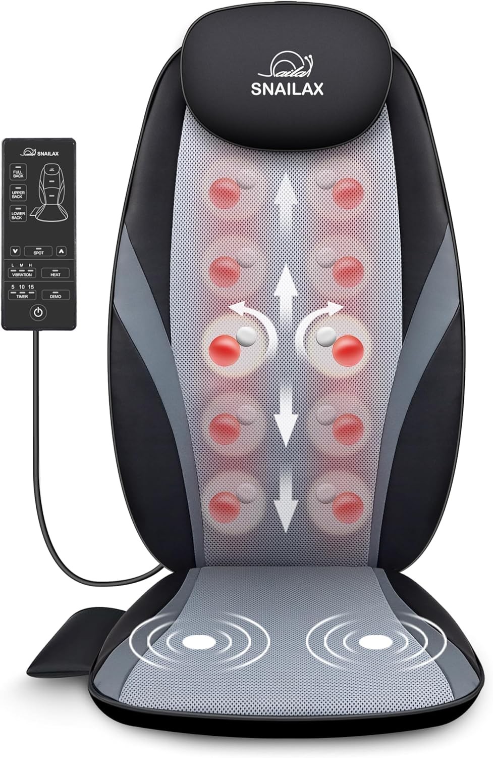 Shiatsu Massage Pad with Roller Heat