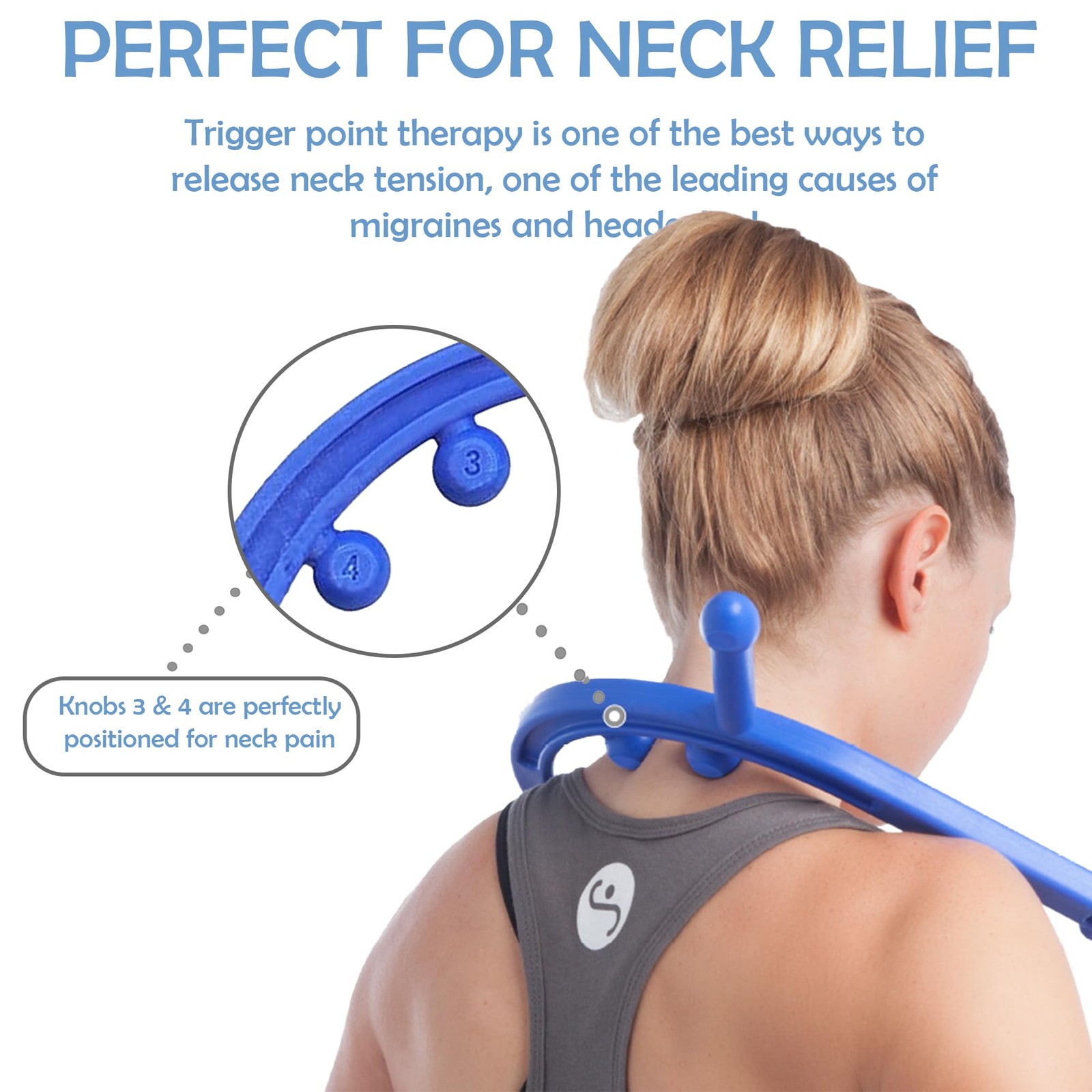Body Back Buddy Classic Usa Made Handheld Full Body Massage Cane Point Massage