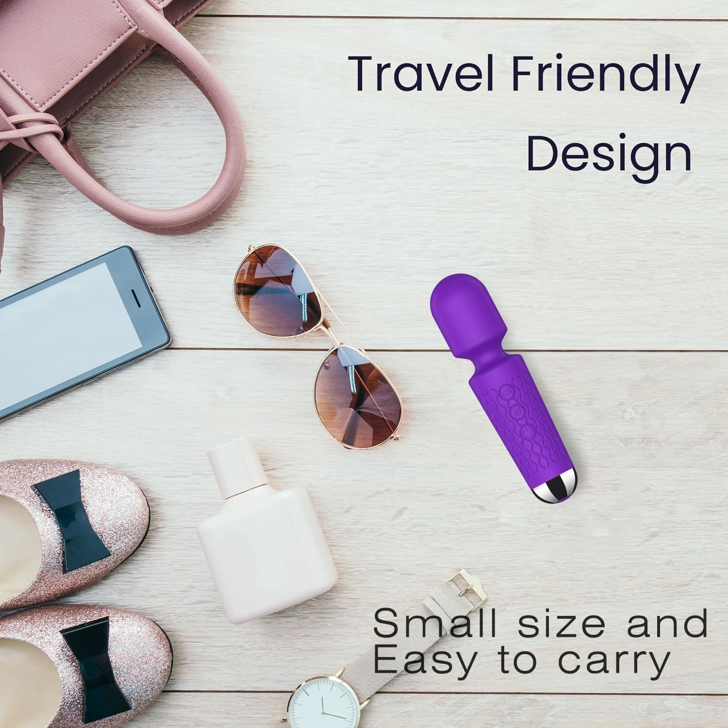 Personal Mini Massager – Handheld Deep Tissue Massager with 20 Speeds & 8 Modes,