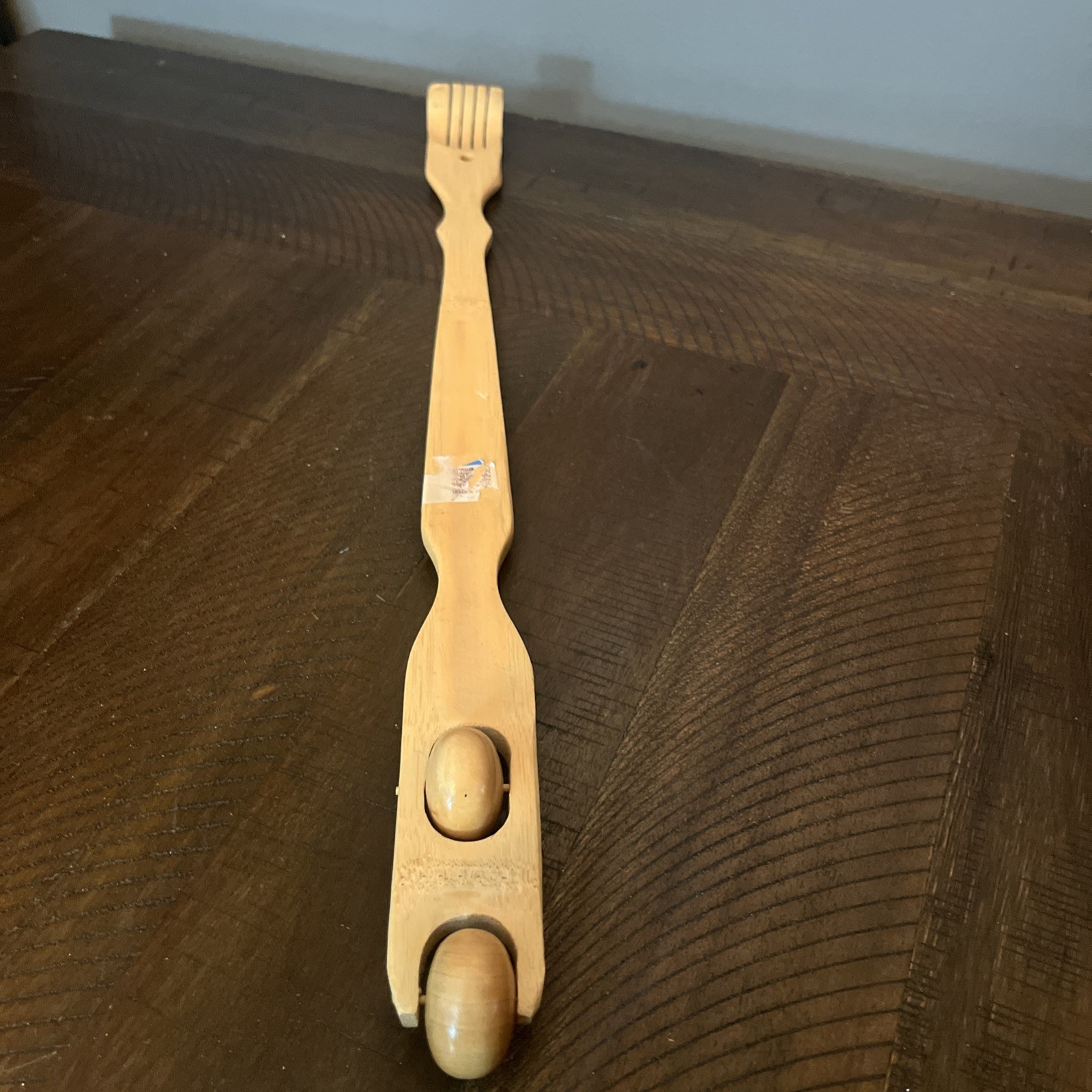 Bamboo Back Scratcher and Body Roller Massager 2 in 1 -19” long