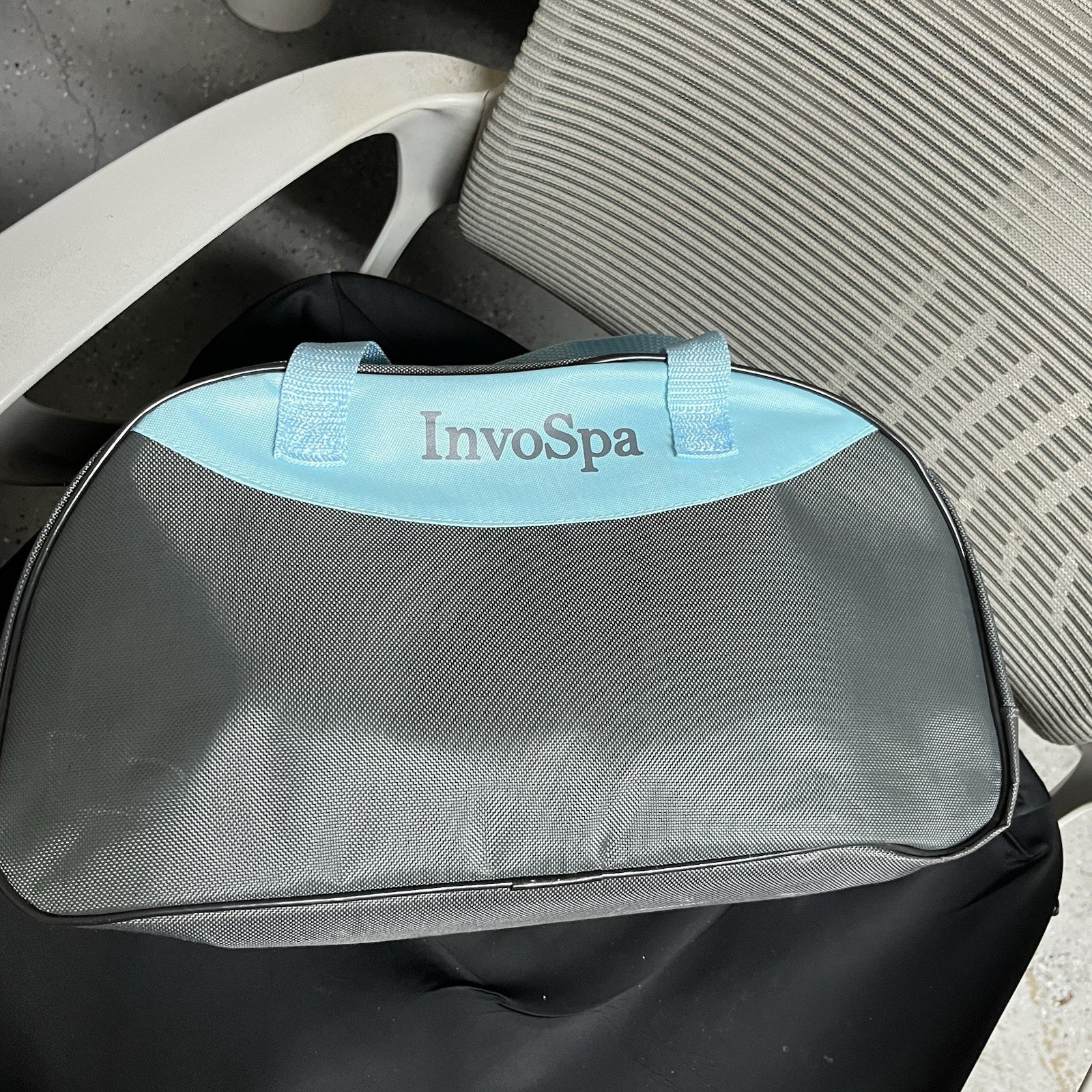 Shiatsu Massager Full-Body Application Blue with Optional Heat & Tote By InvoSpa