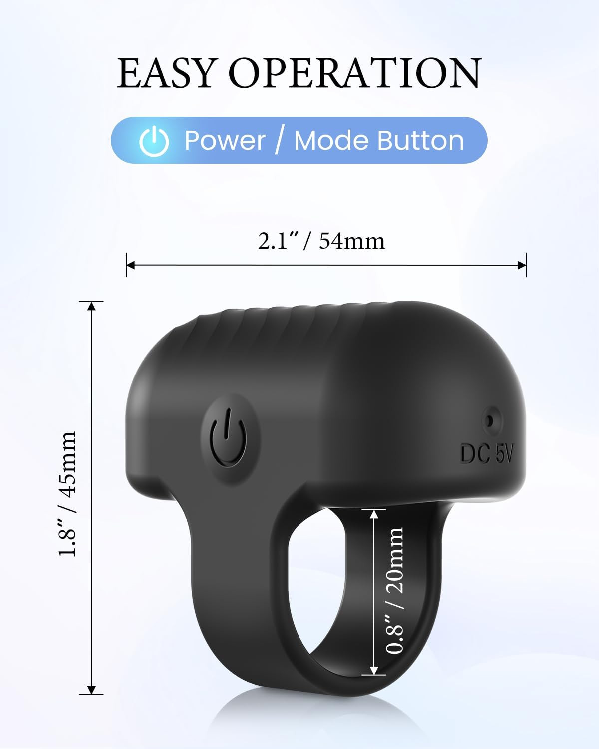 Rechargeable Durable Finger Massager Waterproof Soft Lightweight Handheld Comfy