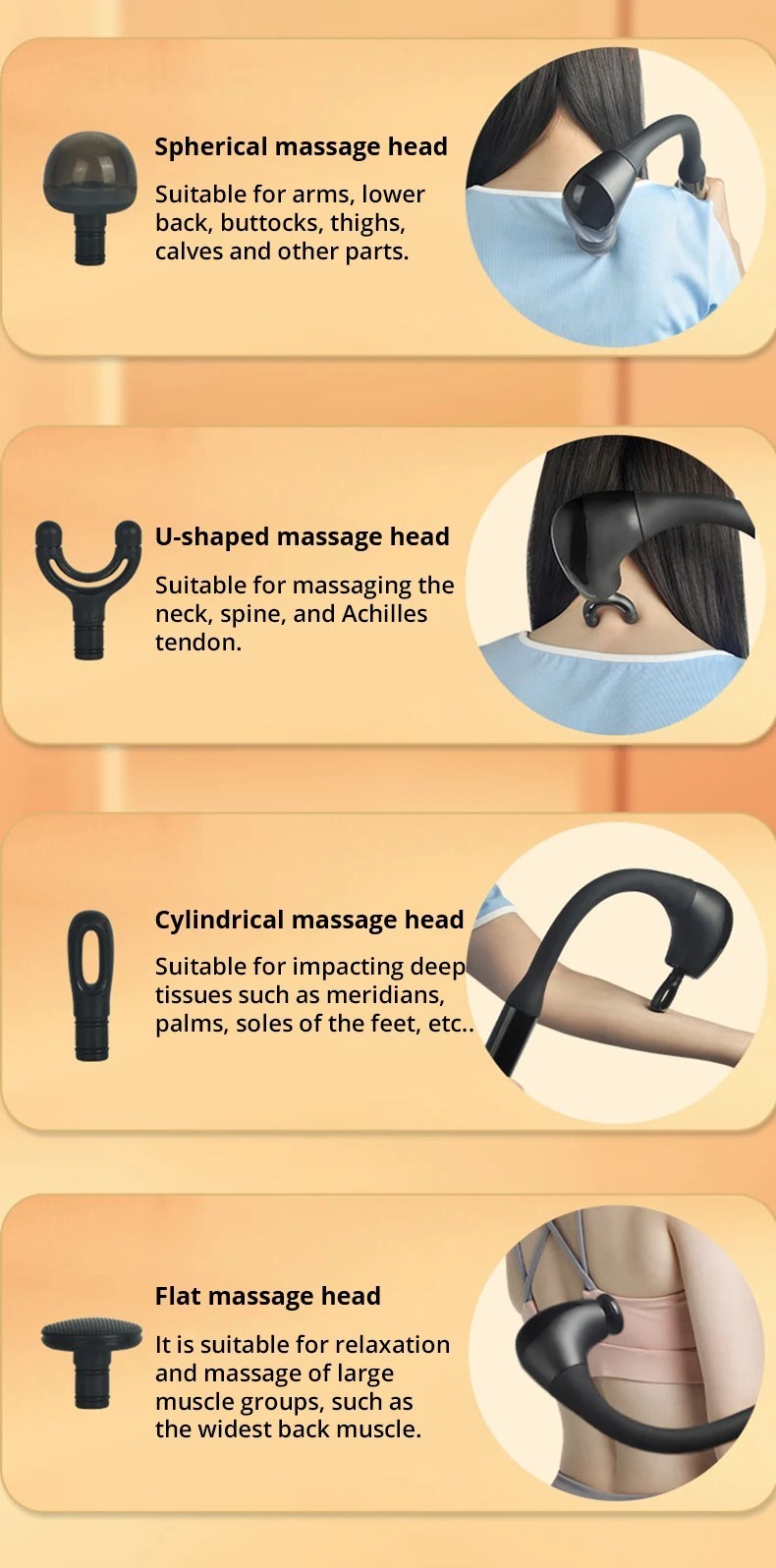 Professional electric massage hammer, 5-speed high-frequency deep relaxation