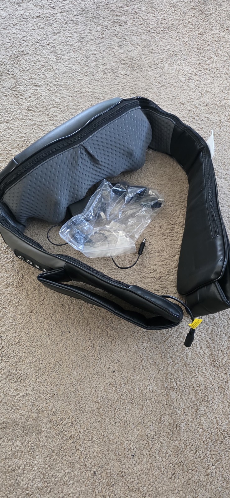 Nekteck Heated Neck & Back Massager LMS-801, 8 Heads, 3 Speeds, 15-Min Auto Off