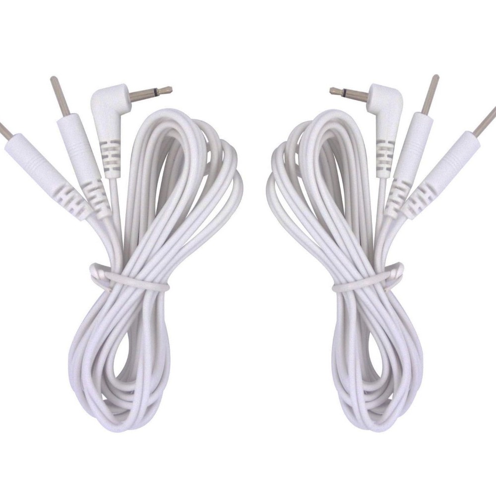 US TENS Lead Wires – Two 2.5mm Pin Connectors – Quantity: 4 new