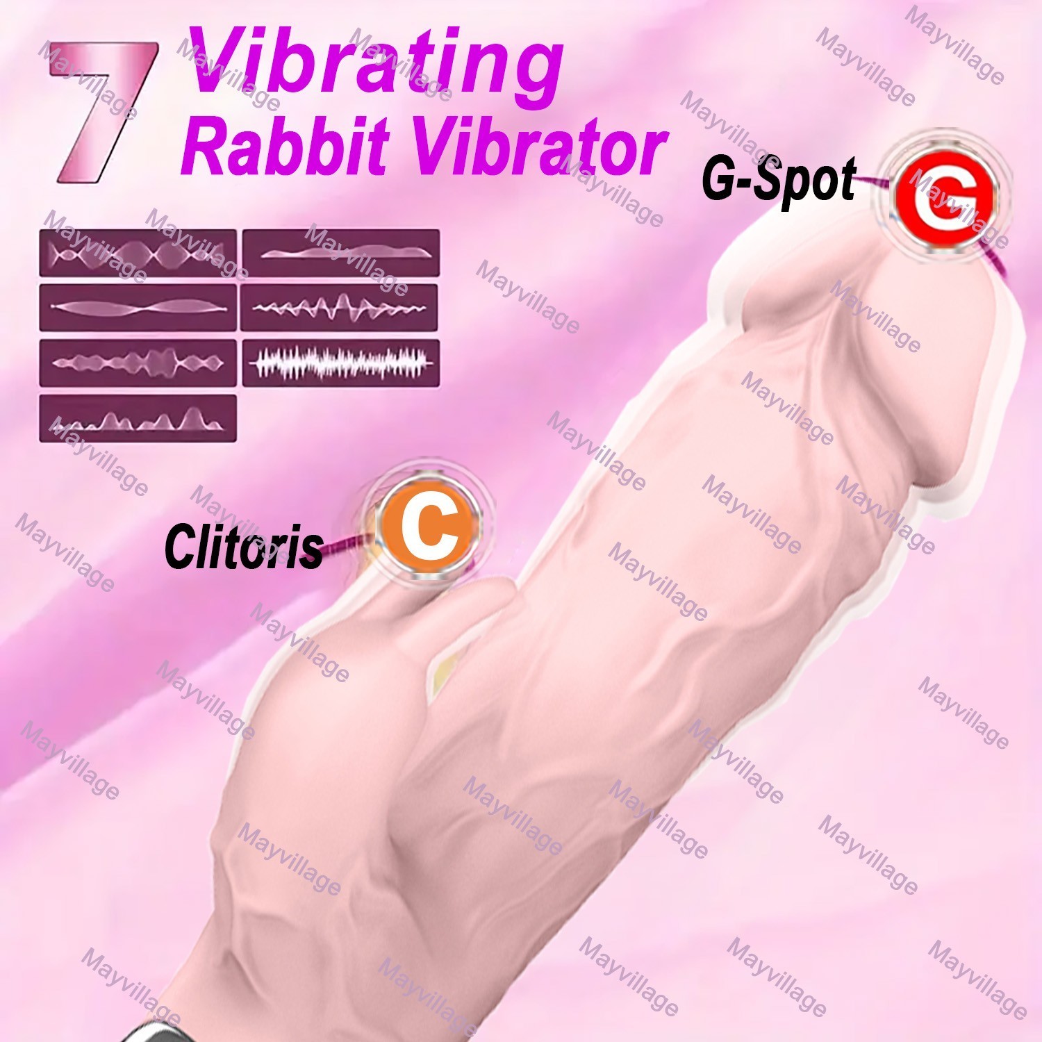 Handheld Massager 7 Speed Wand Vibrating Massage Full Body Stimulator For Women