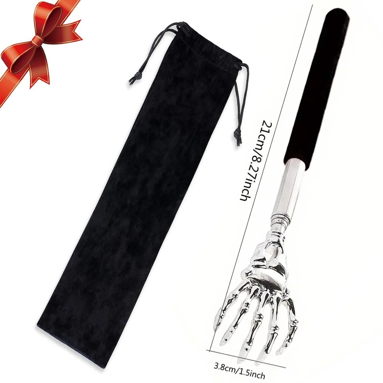 Back Scratcher Portable Extendable Stainless Steel Telescoping Massager Claw