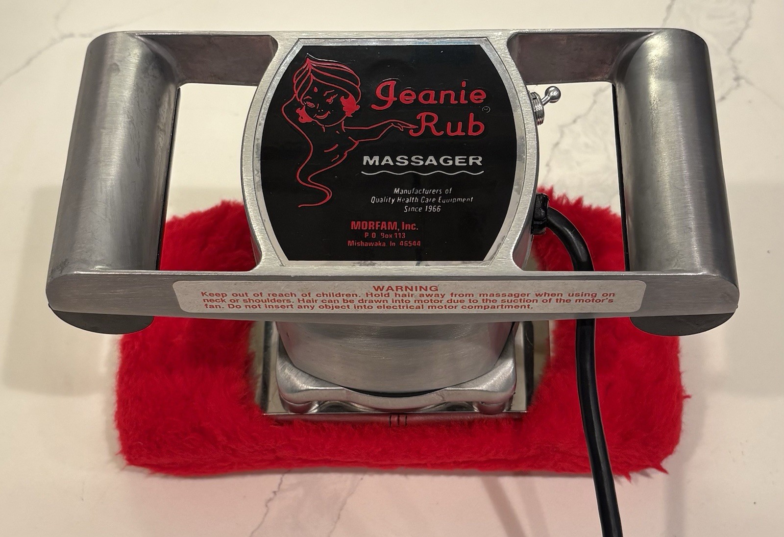 Nice Jeanie Rub Massager Morfam Model M69-315A Deep Tissue Vibrator See Video ▶️