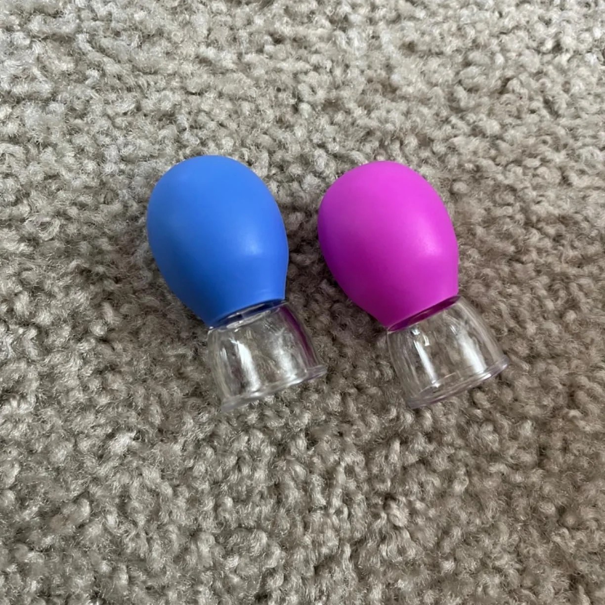 Silicone Face Cupping Therapy Set 2pc Professional Vacuum Suction Massage Cups