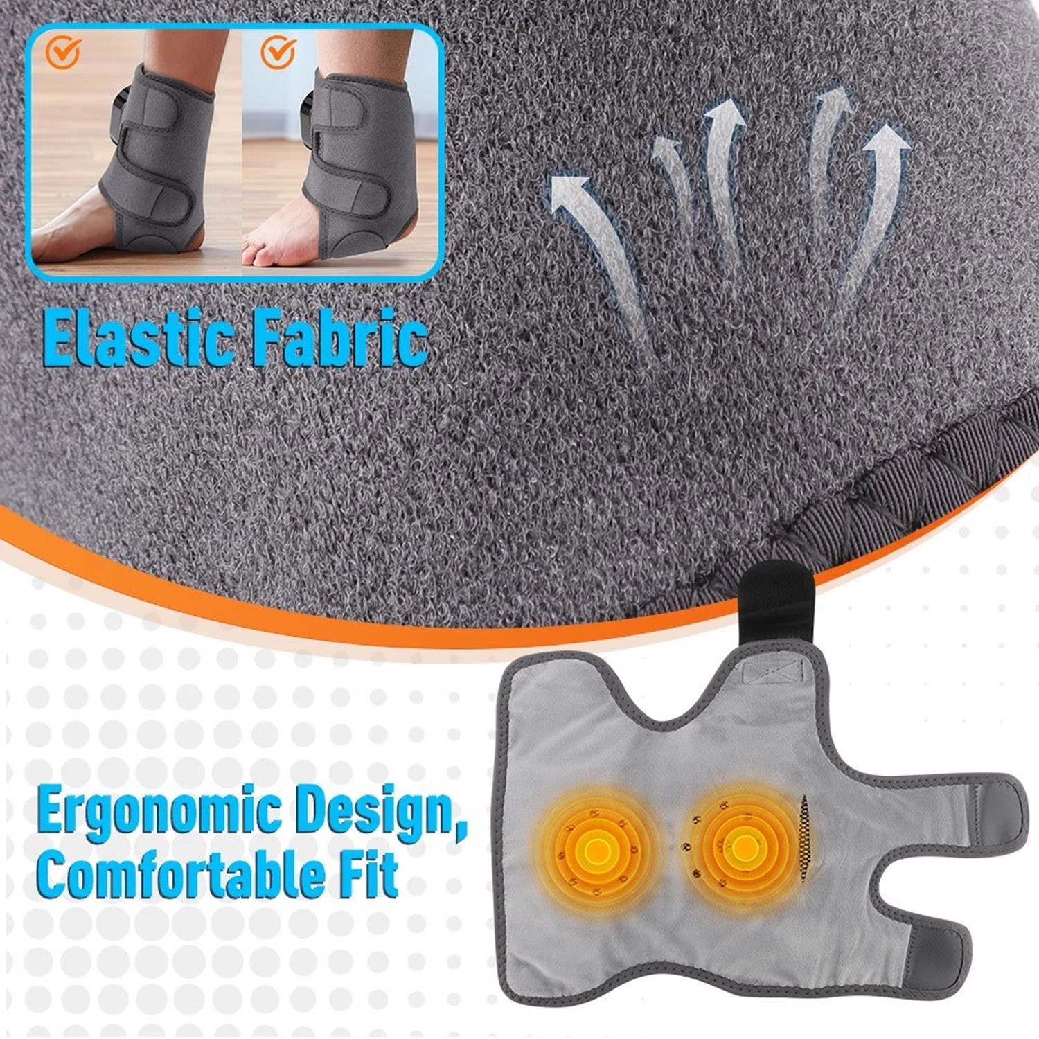Foot Ankle Massager Electric Relieve Ankle Pain 6 Heat Levels 3 Vibration Modes