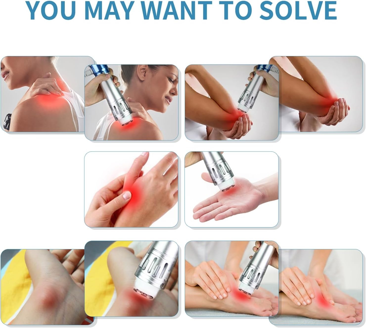 Electric Shockwave Massager for Joint Muscle Pain Relief Elbows
