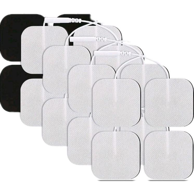 40 Replacement Electrode Tens Units ELECTRODE PADS 2 x 2 Inch White Cloth