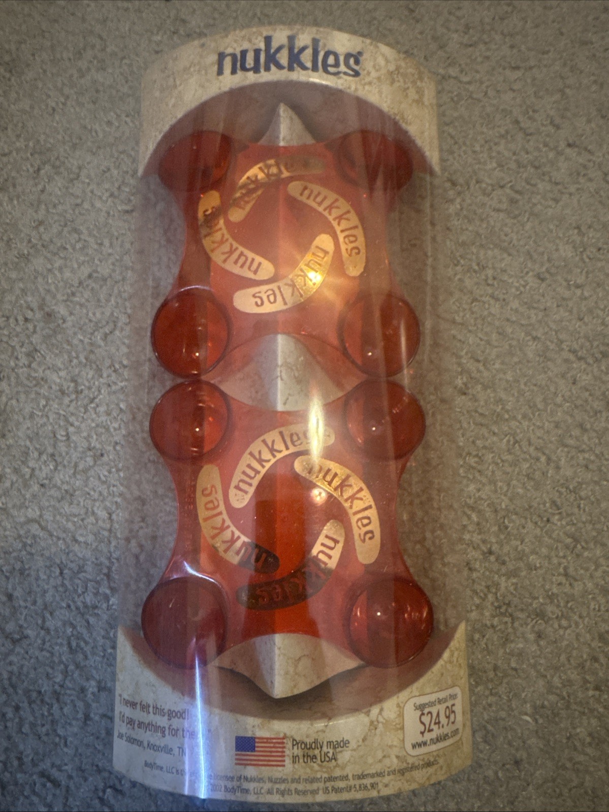 Nukkles Red Full Body Hand Massager & Complete Guide To Nukkles Massage
