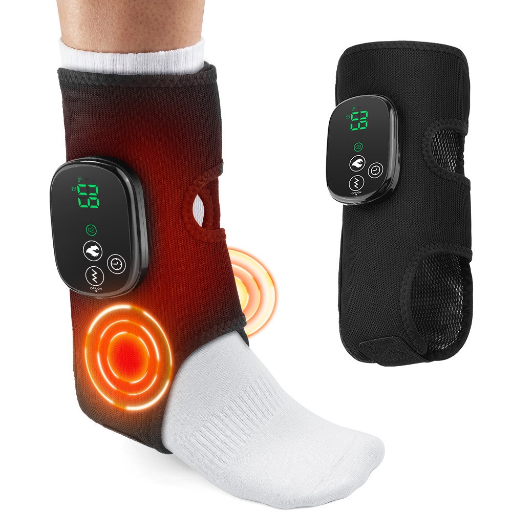 Red Light Therapy Ankle Massager for Neuropathy Pain Relief 5 Vibration Modes