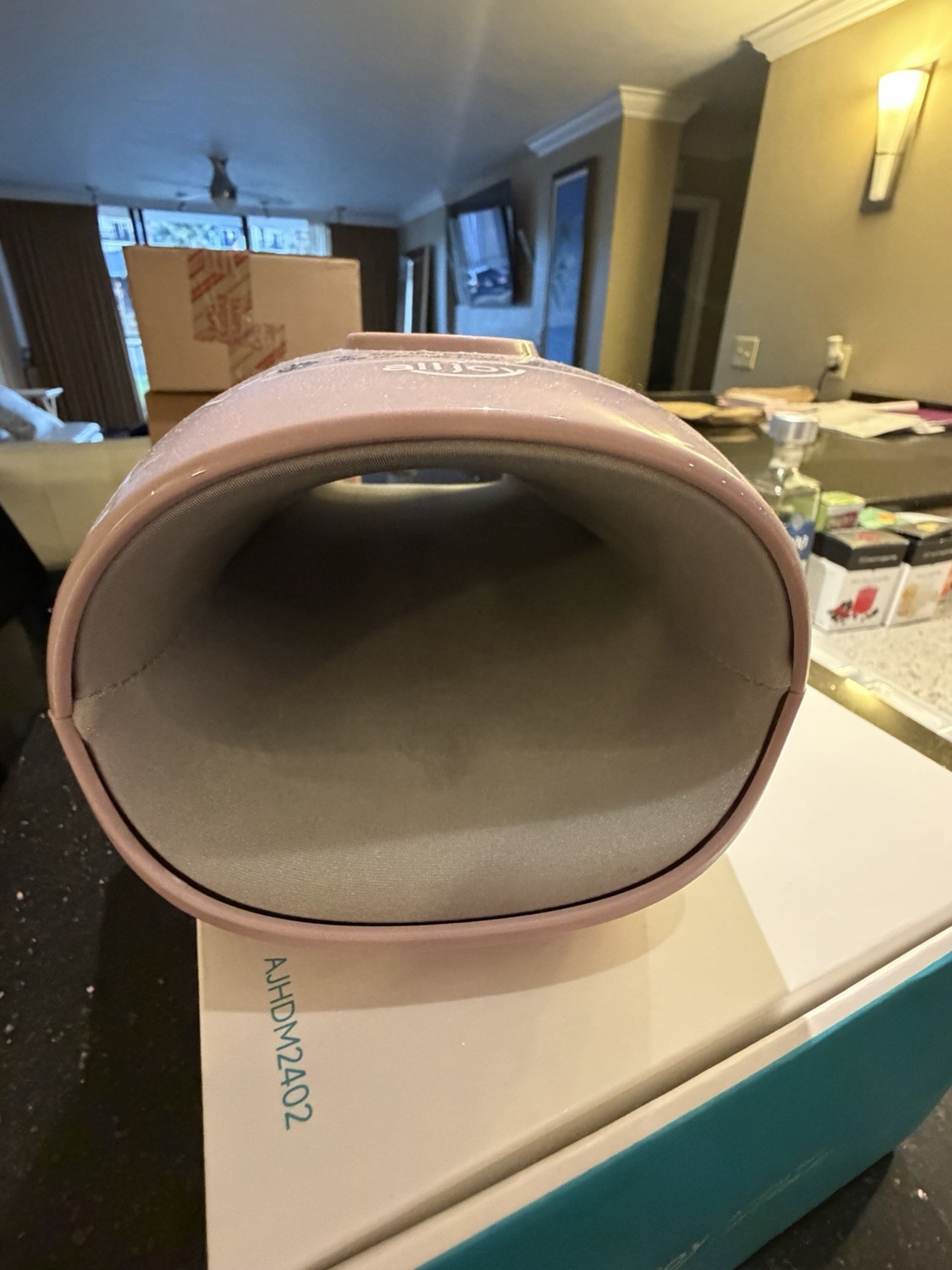 alljoy AJHDM2402 Pink Shiatsu Heated Hand Massager with Intensity Settings