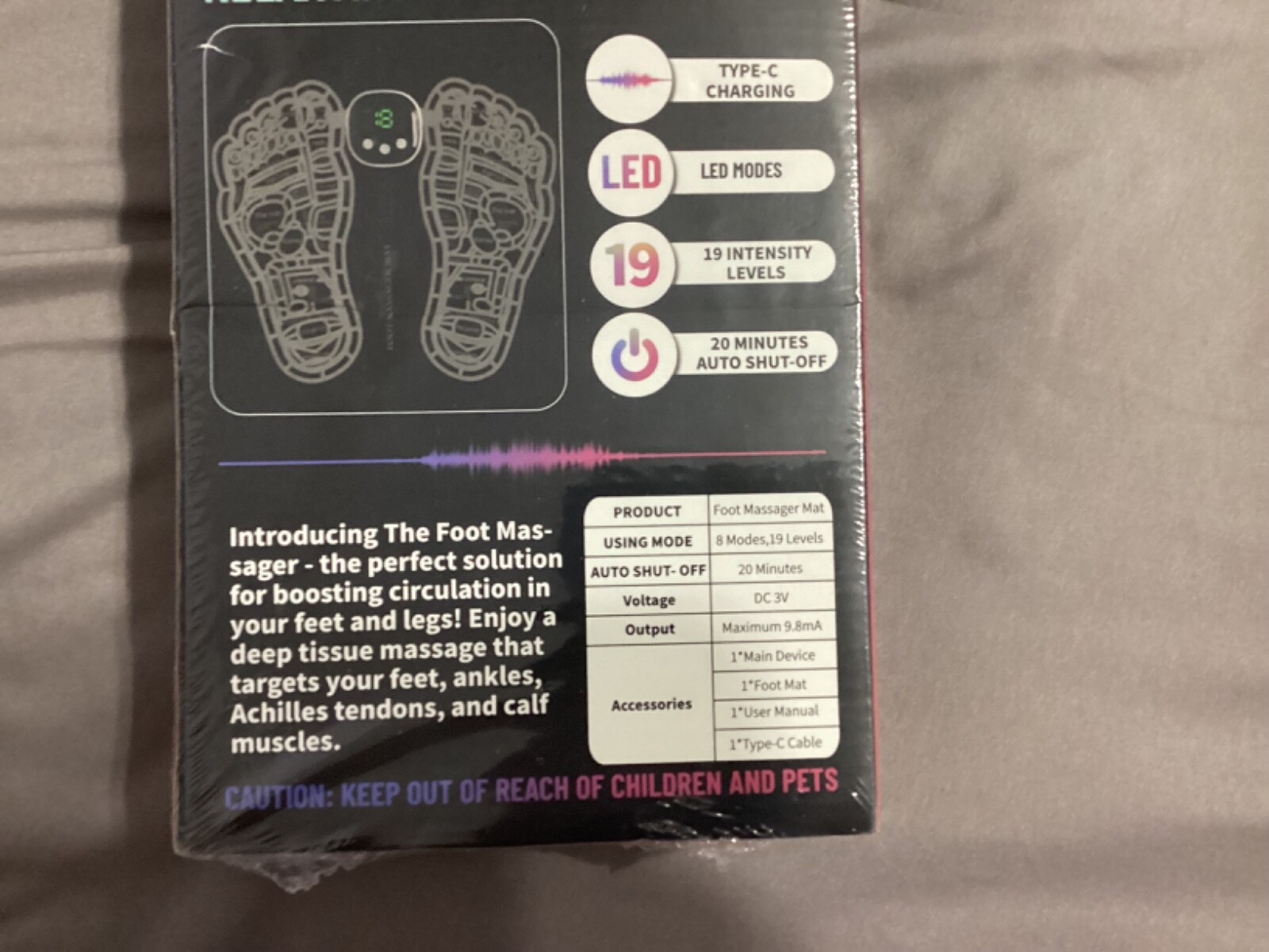 (Lot of 2) Phixnozar EMS Mat Foot Massager Pad