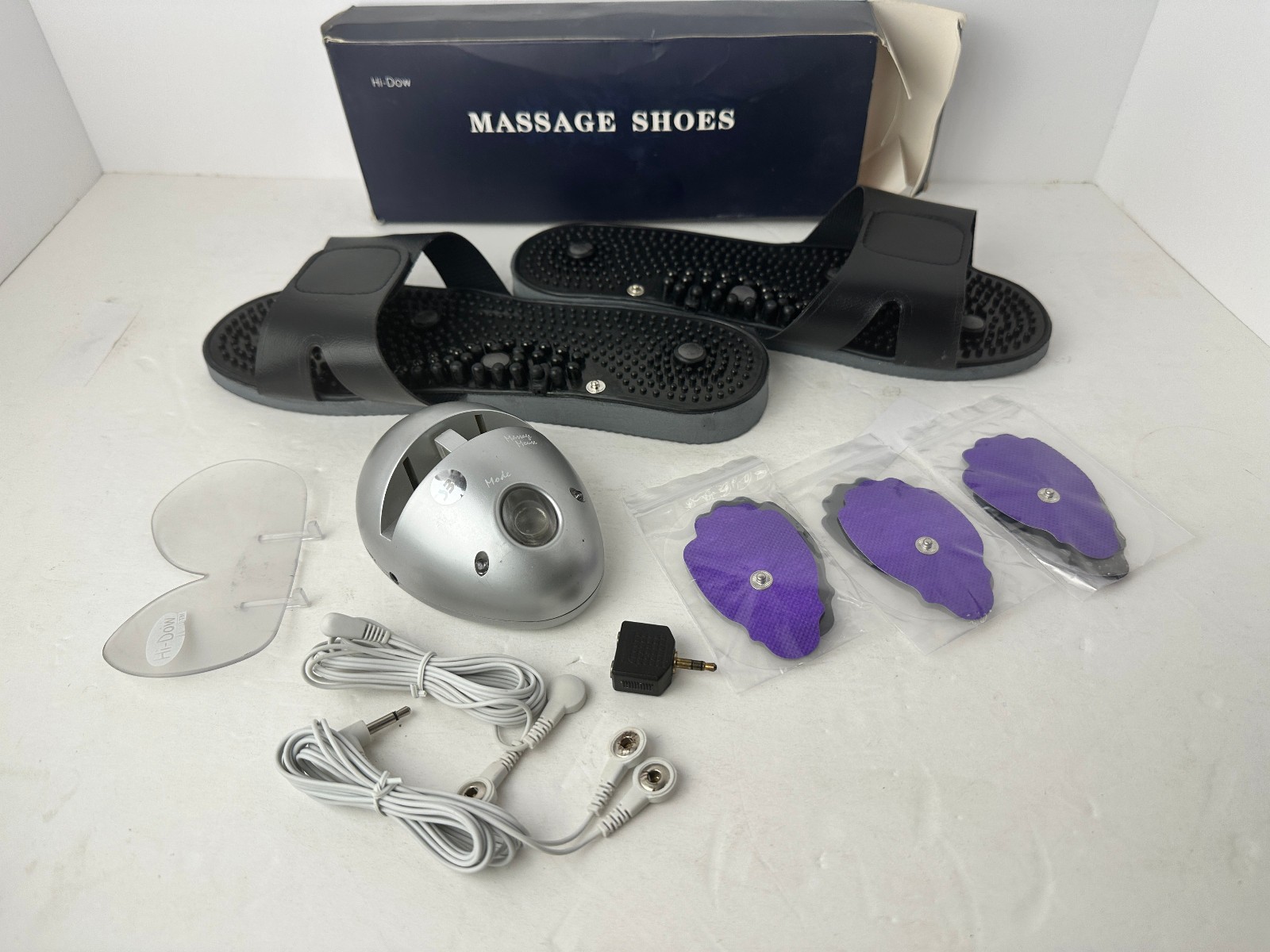 Hi-Dow Massage Mouse Tested w/Splitter/New Shoes/2 New Cords/6 New Pads No Box