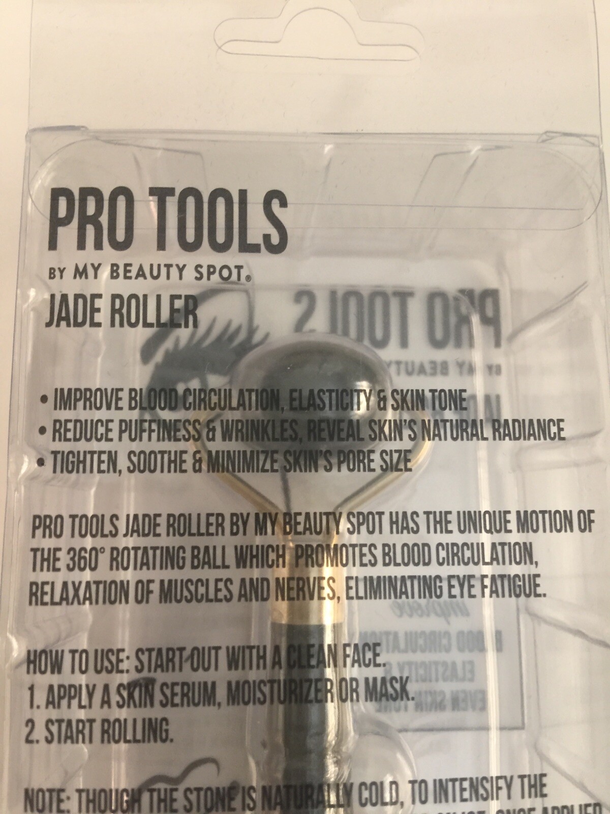 Jade Roller Pro Tools by My Beauty Spot Facial Massager Jade Massager