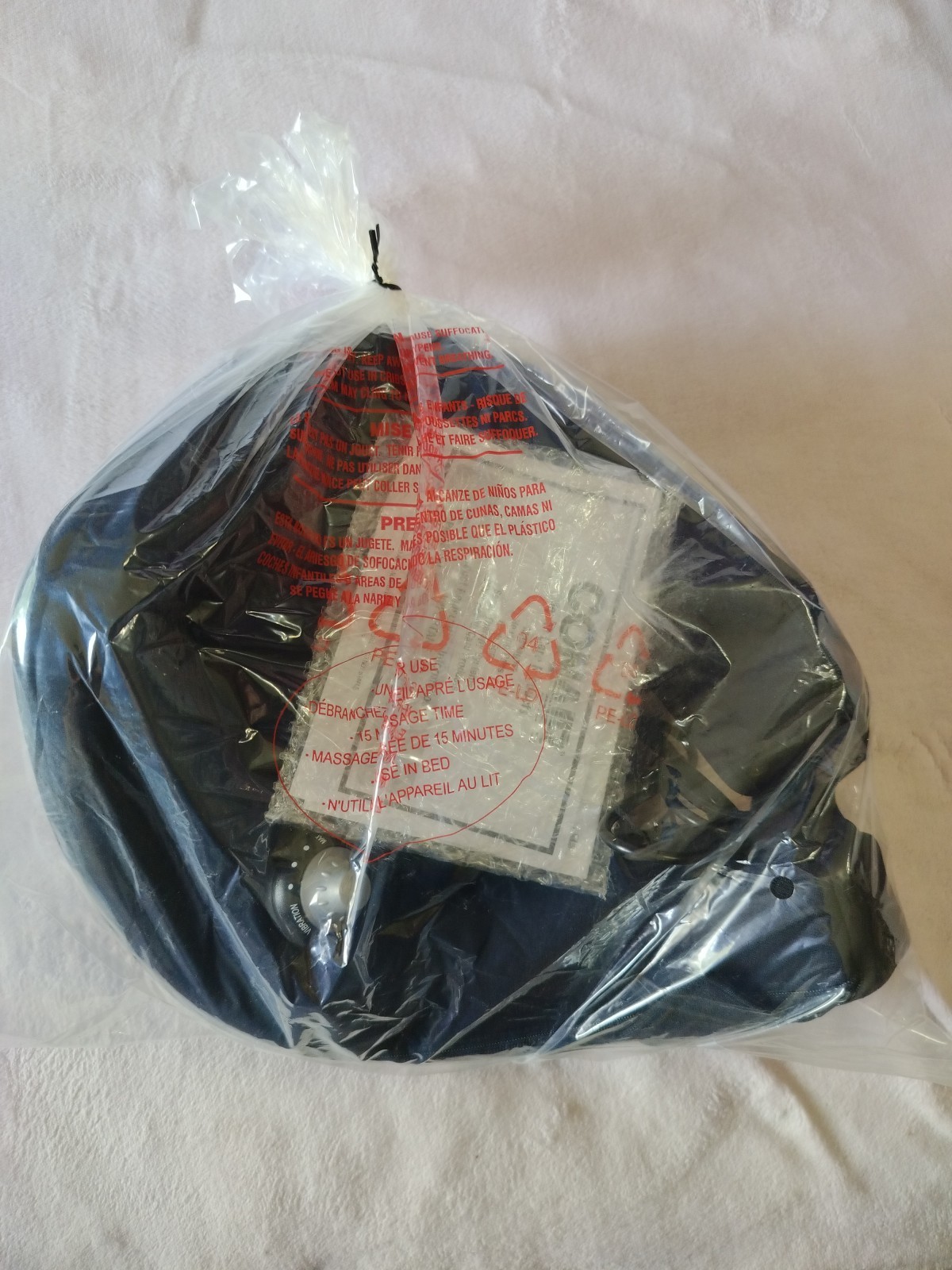 Conair Heated Massaging Neck Rest Variable Intensity Battery Or AC Adapter