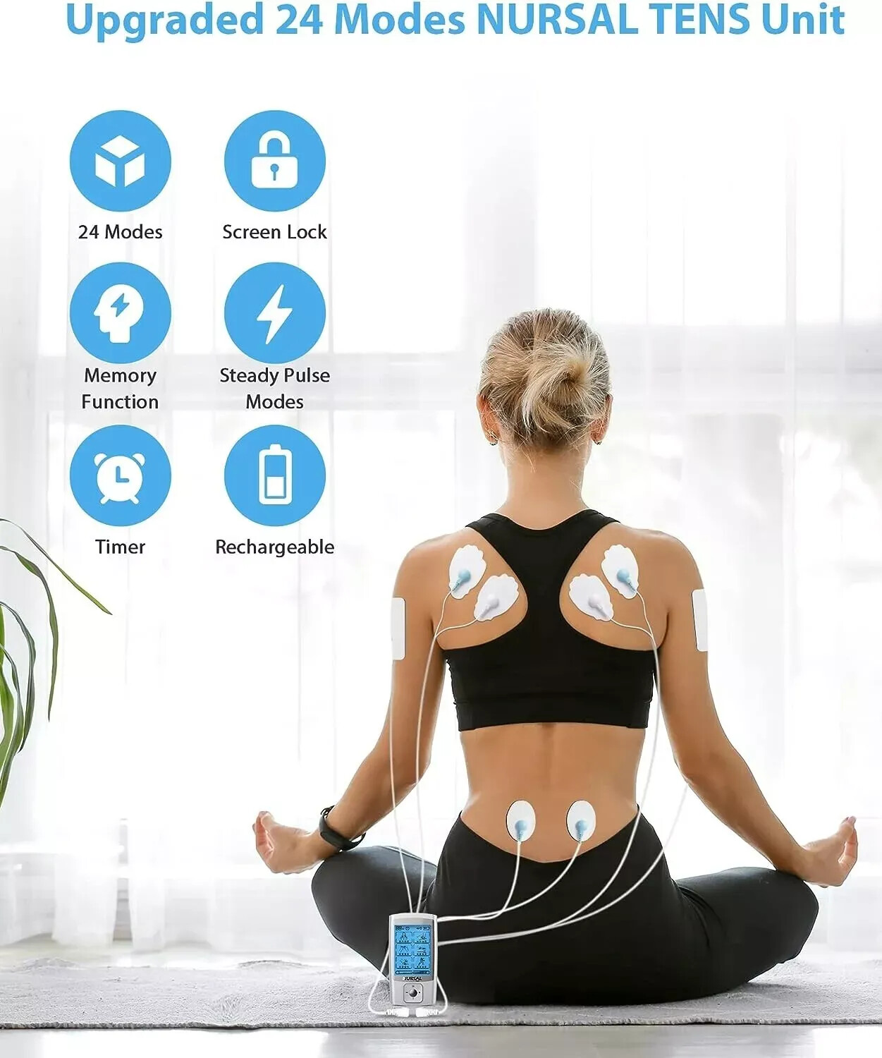 Fisioterapia Electroterapia Aparatos Estimulador Muscular Masajeador Terapia NEW