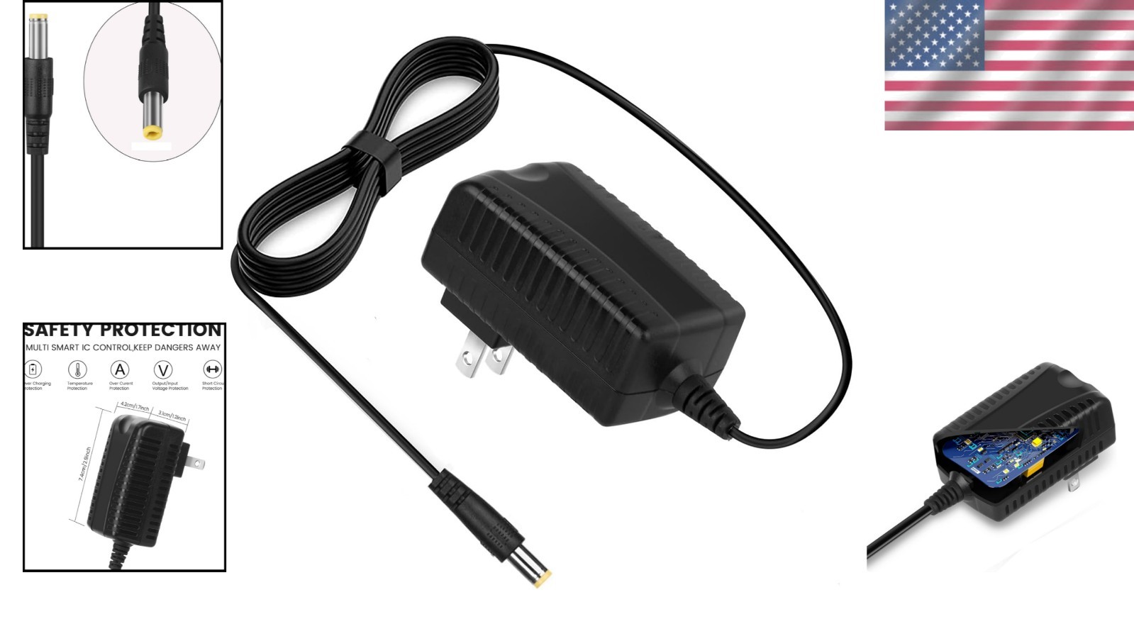 24V Hypervolt Massage Gun Power Cord – Reliable Replacement Charger