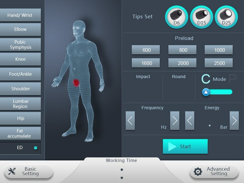Pro Shock Wave Therapy Shoulder Tendinosis Treatment Physical Therapy Machine