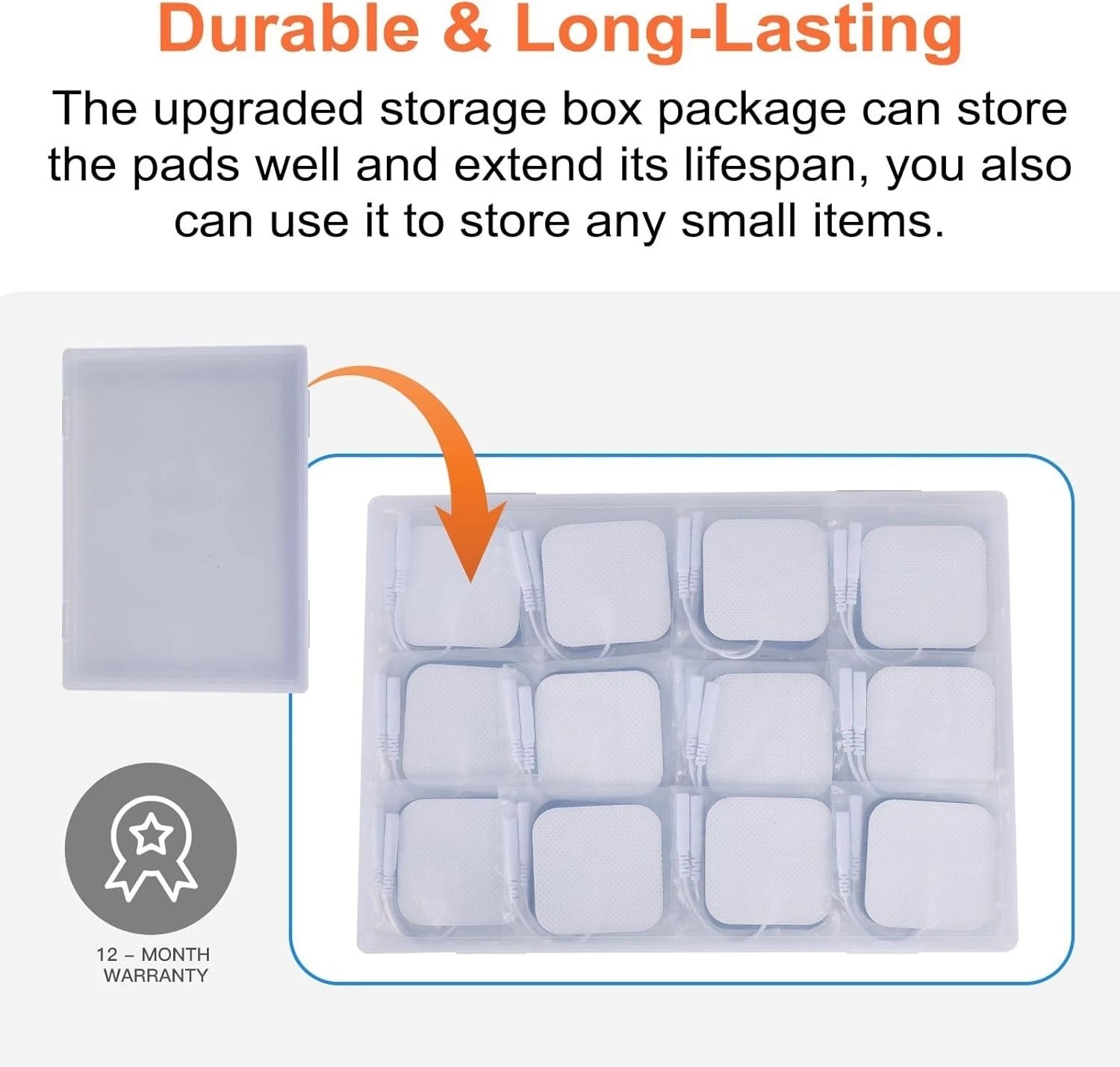 10 Pcs 2»x4» TENS Replacement Pads – Excellent Adhesion & Wide Compatibility